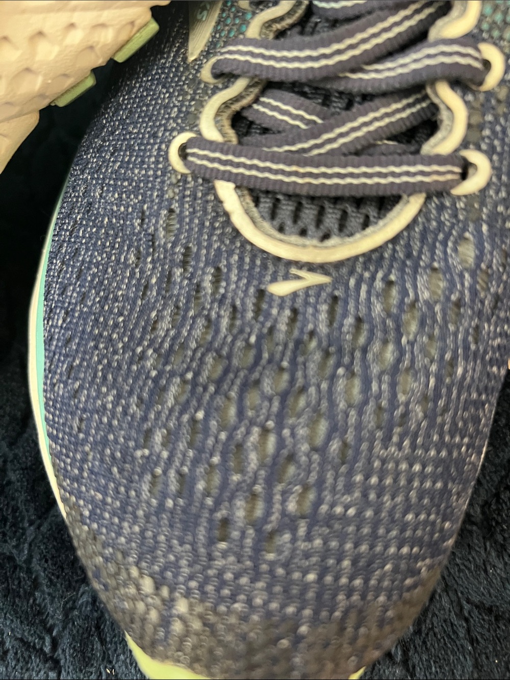 Brooks Women's Ghost Navy Running/Outdoor Shoes with Teal & Silver Accents 8.5 - Picture 6 of 12